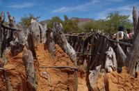 Besuch im Himbadorf - Umkleidekabine
