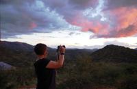 Windhoek - River Crossing Lodge - letzter Sonnenuntergang