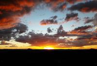 Windhoek - River Crossing Lodge - letzter Sonnenuntergang