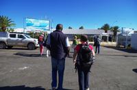 Auf dem Weg zum Flughafen