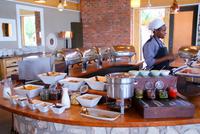 Frühstück Kalahari Anib Lodge