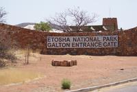 Galton Eingang Etosha NP