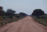 Schotterpiste zurück zur Hauptstraße