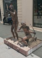 397-Buschmann Statuen Windhoek