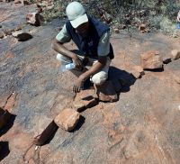 noch ein Fußabdruck