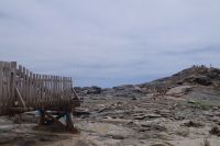 Rundfahrt zu den Lüderitzer Buchten - verfallene Brücke zum Diaz Kreuz