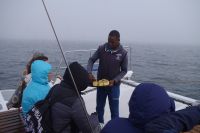 Walvis Bay - Bootstour durch die Lagune - Sherry zum Aufwärmen