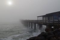 Swakopmund - alte Seebrücke im Nebel