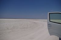 Etosha Nationalpark - am Look Out der Pan - der große, weiße Platz