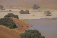 Lehmsenke mit Wasser des Tsauchab