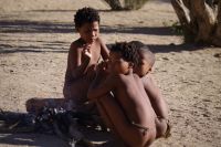 Besuch bei den Kalahari San People