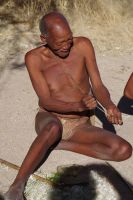 Besuch bei den Kalahari San People