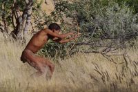 Besuch bei den Kalahari San People