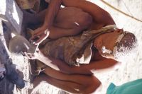 Besuch bei den Kalahari San People