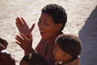 Besuch bei den Kalahari San People