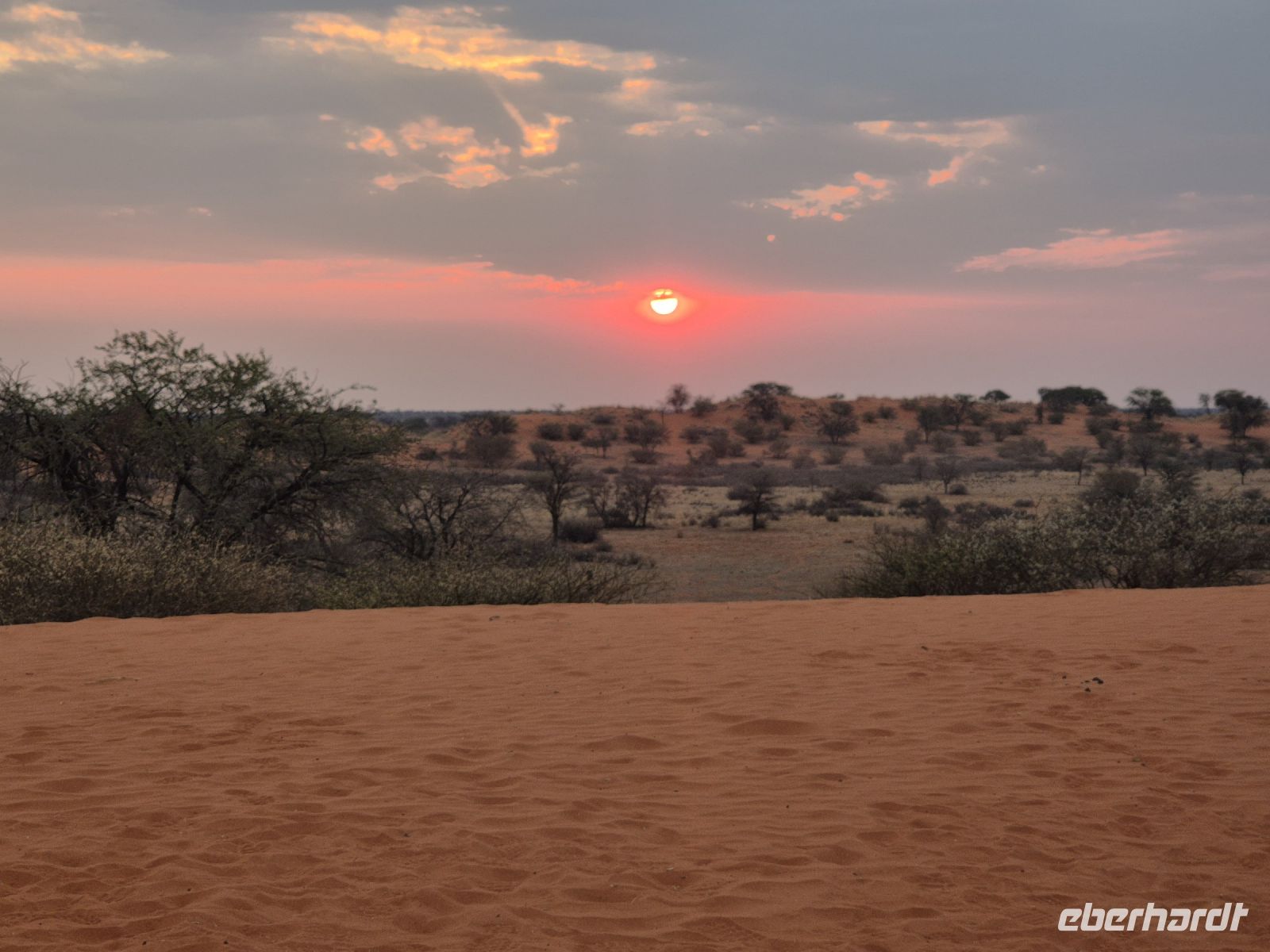 Tag 3 - Sonnenuntergang in der Kalahari