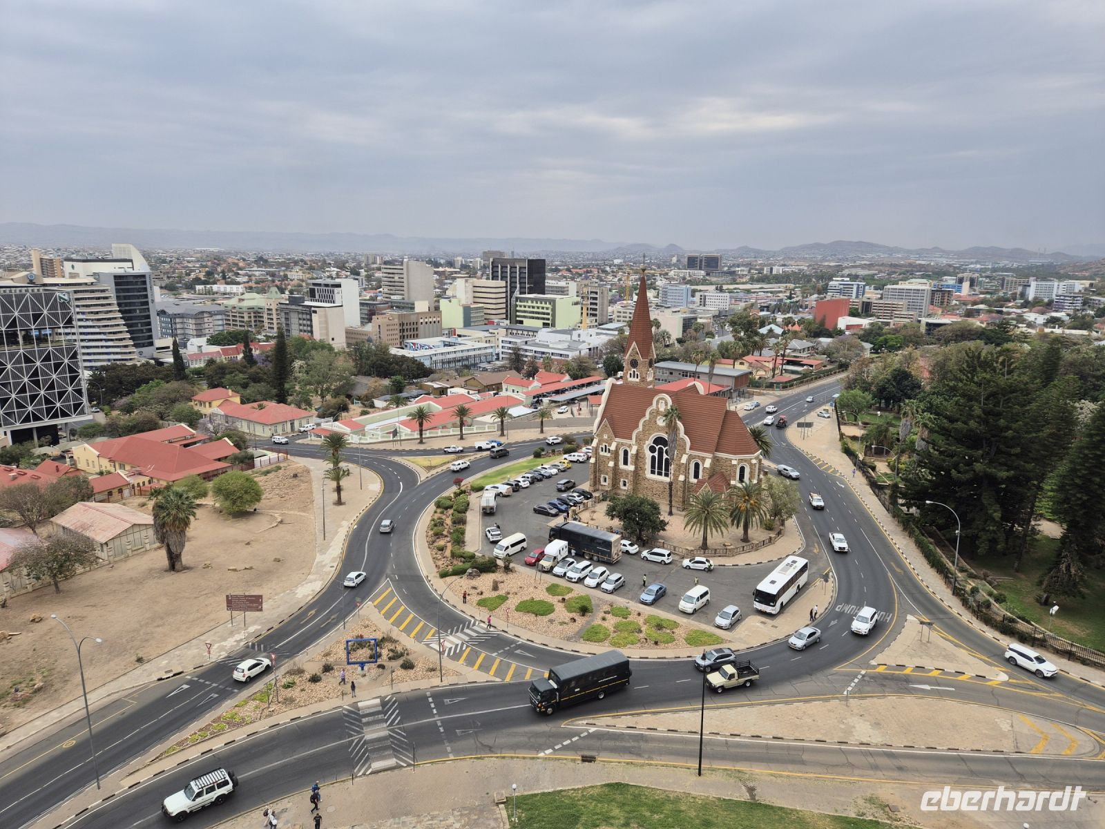 Tag 15 - Windhoek - Blick auf Jesuskirche