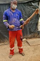 Auf dem Holzschnitzermarkt in Okahandia