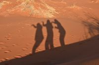 Ausflug in die Namib- Sossusvlei - Schattenspiele