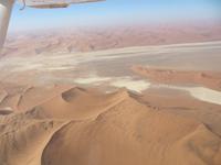 Flug über die Dünen von Sossusvlei