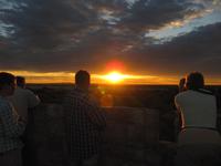 Etoscha-Park - Sonnenuntergang auf dem Turm im Okaukuejo Camp