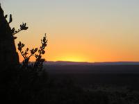 0186  Canon Lodge - Sonnenuntergang auf dem Hausberg