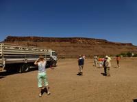 Abtransport von Ziegen auf einer Farm