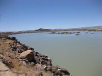 Stopp am Naute-Staudamm