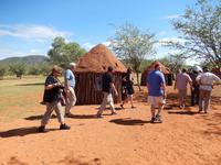 im Himba Dorf