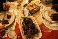 Abendessen im Farmhaus