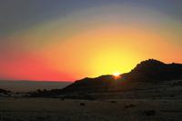 Sonnenuntergang in der Namib