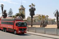 Rote Sardinenbüchse in Swakop