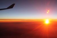 Über den Wolken - Sonnenaufgang über Europa