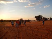 0080 Sundowner in der Kalahari