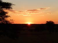 0086 Sundowner in der Kalahari