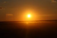 Sonnenunterang im Etosha-Nationalpark