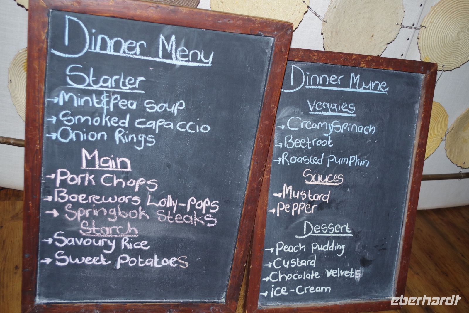 Kalahari Anib Lodge - Dinner