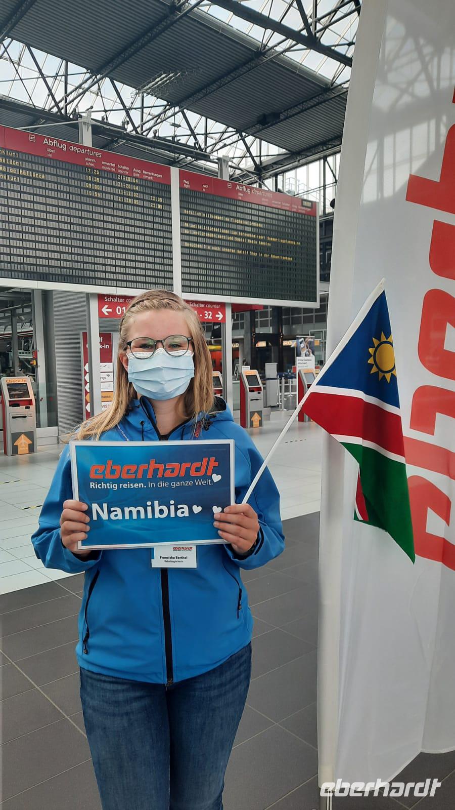 Namibia - Start am Flughafen Dresden