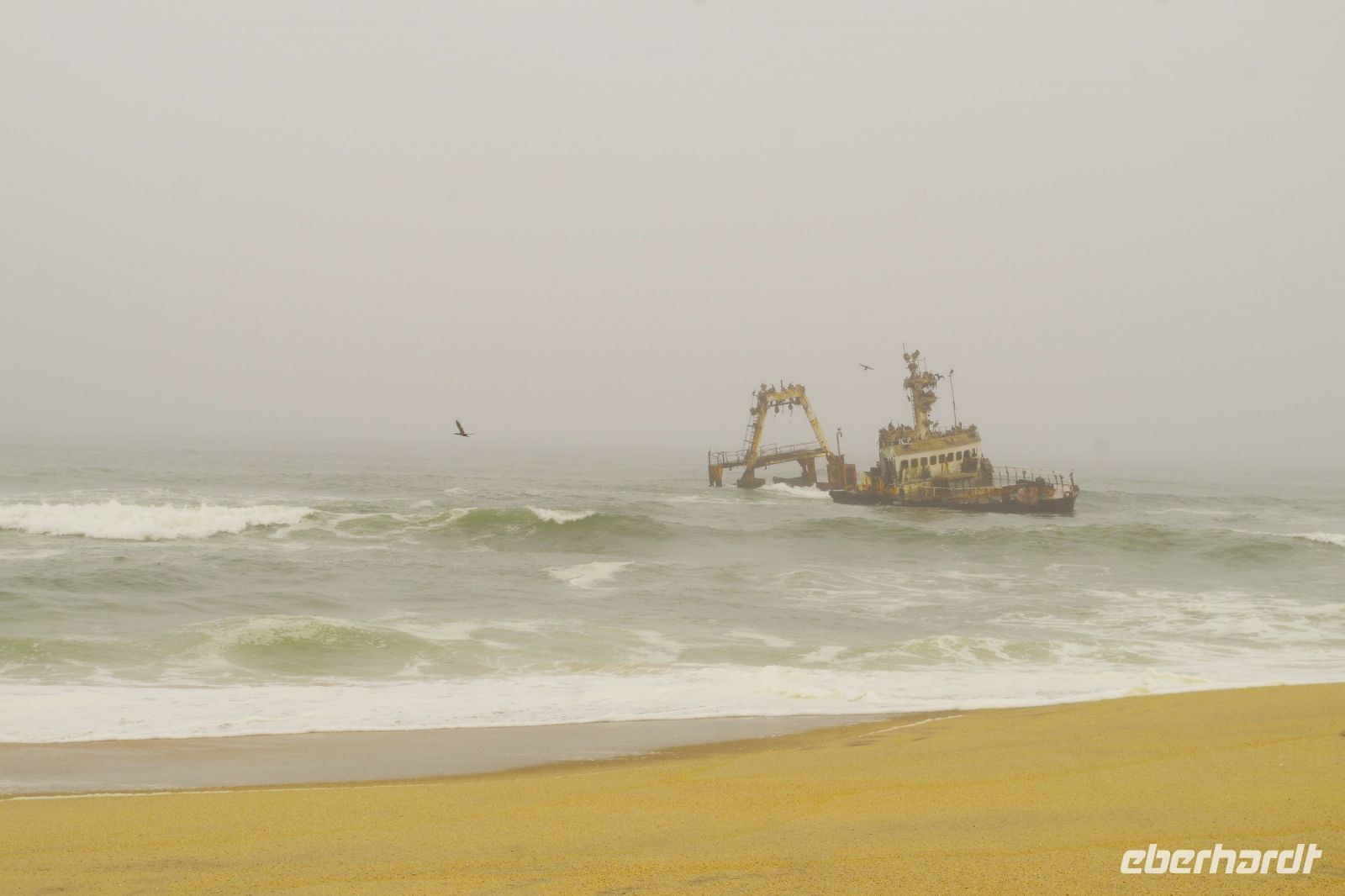Schiffswrack Zaila im stürmischen Atlantik