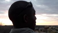 Teddy beim Sundowner