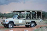 unser Jeep in der Kalahari