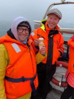 1000 Jahre altes Gletscher Eis mit Brennivin Schnaps