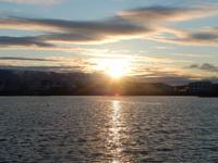 Sonnenuntergang bei Akureyri