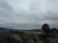 Lava-Landschaft am Krater Grabrok