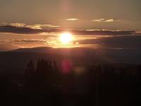 Sonnenuntergang in Egilstadir