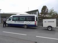 Island, Reykjavik,unser Bus mit Jon