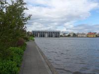 Island, Reykjavik, Blick über dem Tjörnin