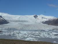 Island, Vatnajökull mit neuer Gletscherlagune