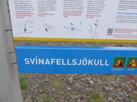 Island, Weg am Svinafellsjökull