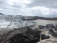 Island, Weg am Svinafellsjökull